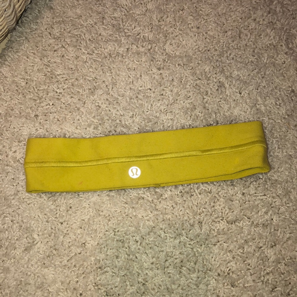 Yellow lululemon headband